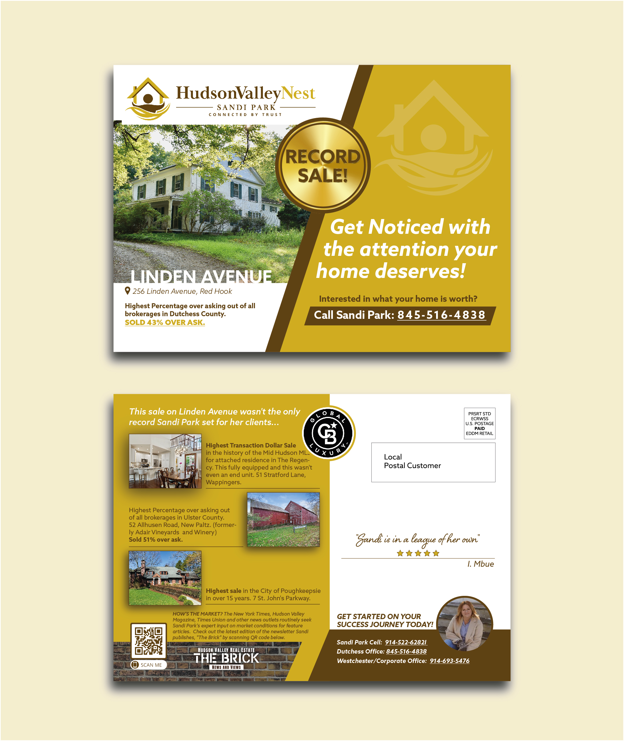 Design de Carte Postale par ChristineChe pour Hudson Valley Nest | Design #29481493