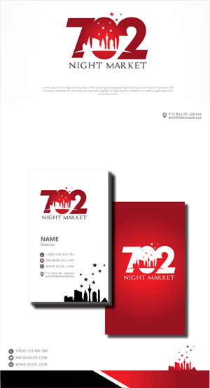 Logo Design by graphicevolution for 702Night Market Inc | Design: #29447397