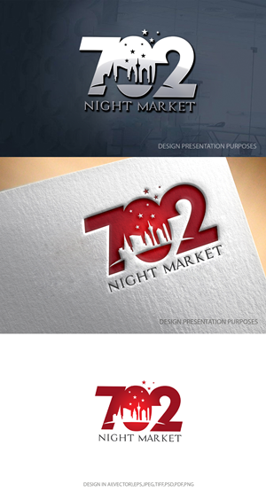 Logo Design by graphicevolution for 702Night Market Inc | Design: #29447398