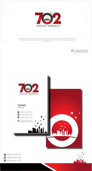 Logo Design by graphicevolution for 702Night Market Inc | Design: #29488957
