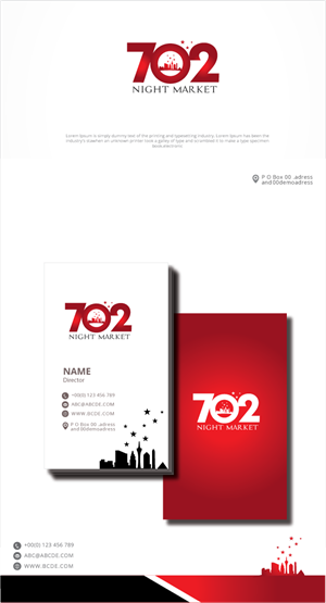 Logo Design by graphicevolution for 702Night Market Inc | Design: #29488958