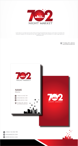 Logo Design by graphicevolution for 702Night Market Inc | Design: #29488959