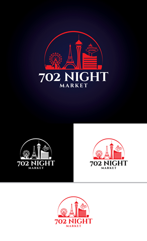 Logo Design by step forward 2 for 702Night Market Inc | Design: #29489374
