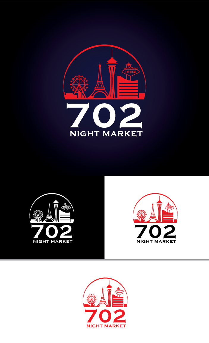 Logo Design by step forward 2 for 702Night Market Inc | Design #29495475