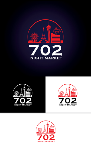 Logo Design by step forward 2 for 702Night Market Inc | Design: #29495475