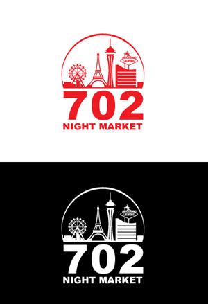 Logo Design by step forward 2 for 702Night Market Inc | Design: #29496002