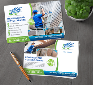 Postcard Design by alex989 for Elite Exterior Cleaning & Maintenance Co. | Design: #29449467