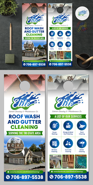 Postcard Design by SAI DESIGNS for Elite Exterior Cleaning & Maintenance Co. | Design: #29459992