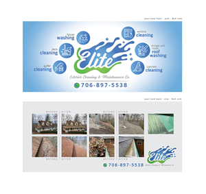 Postcard Design by atularts for Elite Exterior Cleaning & Maintenance Co. | Design: #29453810