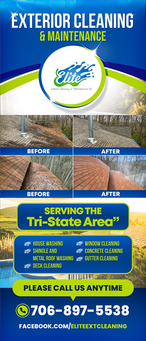 Postcard Design by HeshanKavinda for Elite Exterior Cleaning & Maintenance Co. | Design: #29451914