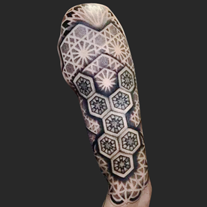 Design a Half Sleeve GEOMETRIC style Tattoo based on image provided | Tattoo Design by LYNXgfx