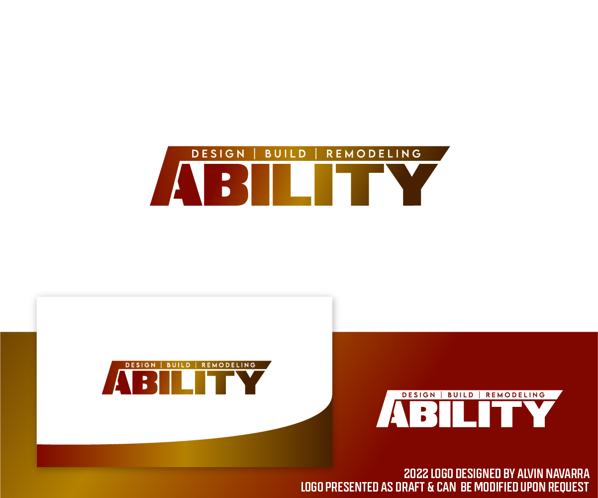 Logo Design by alvinnavarra for ABILITY REMODELING | Design #29478369