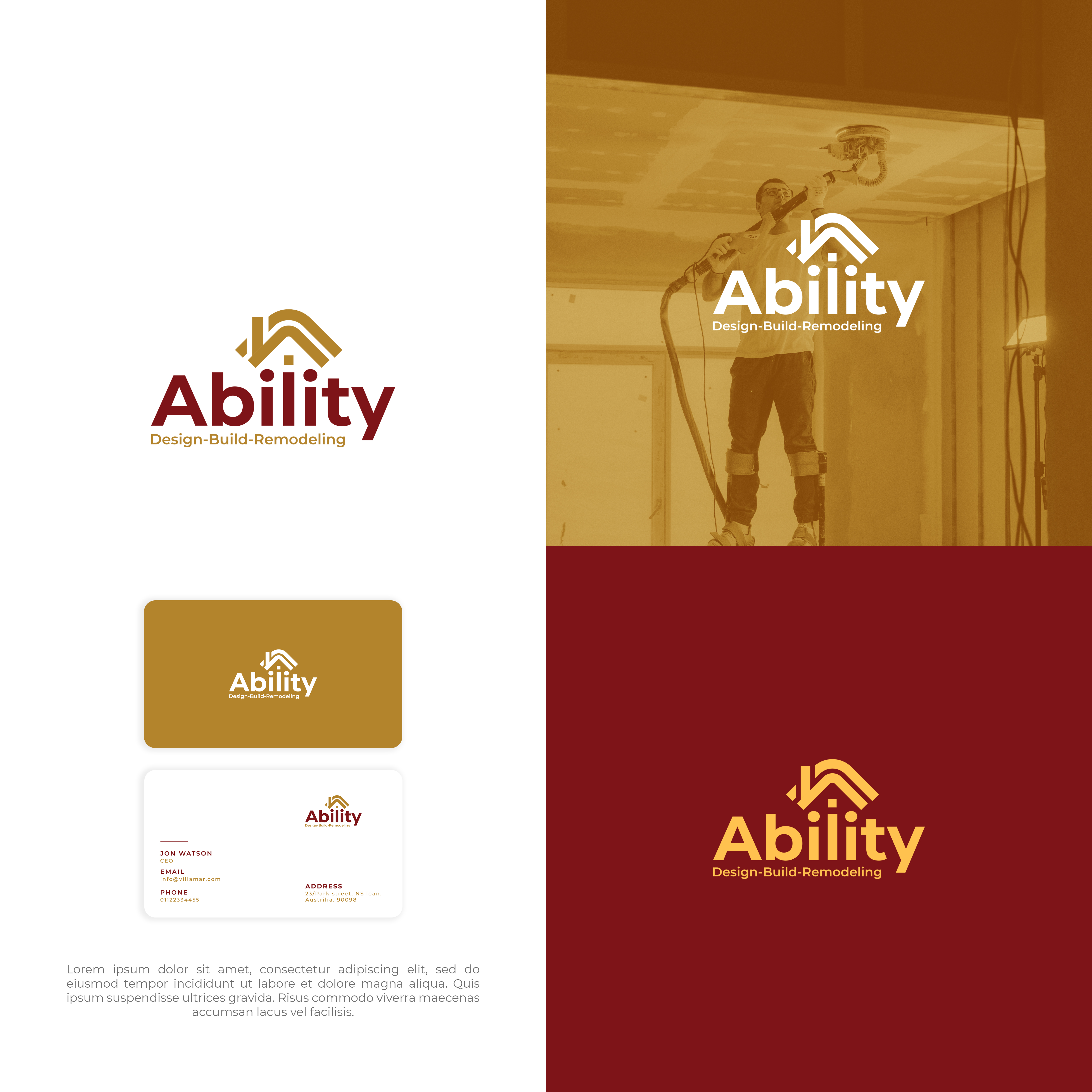 Logo Design by vramar.roy for ABILITY REMODELING | Design #29463131