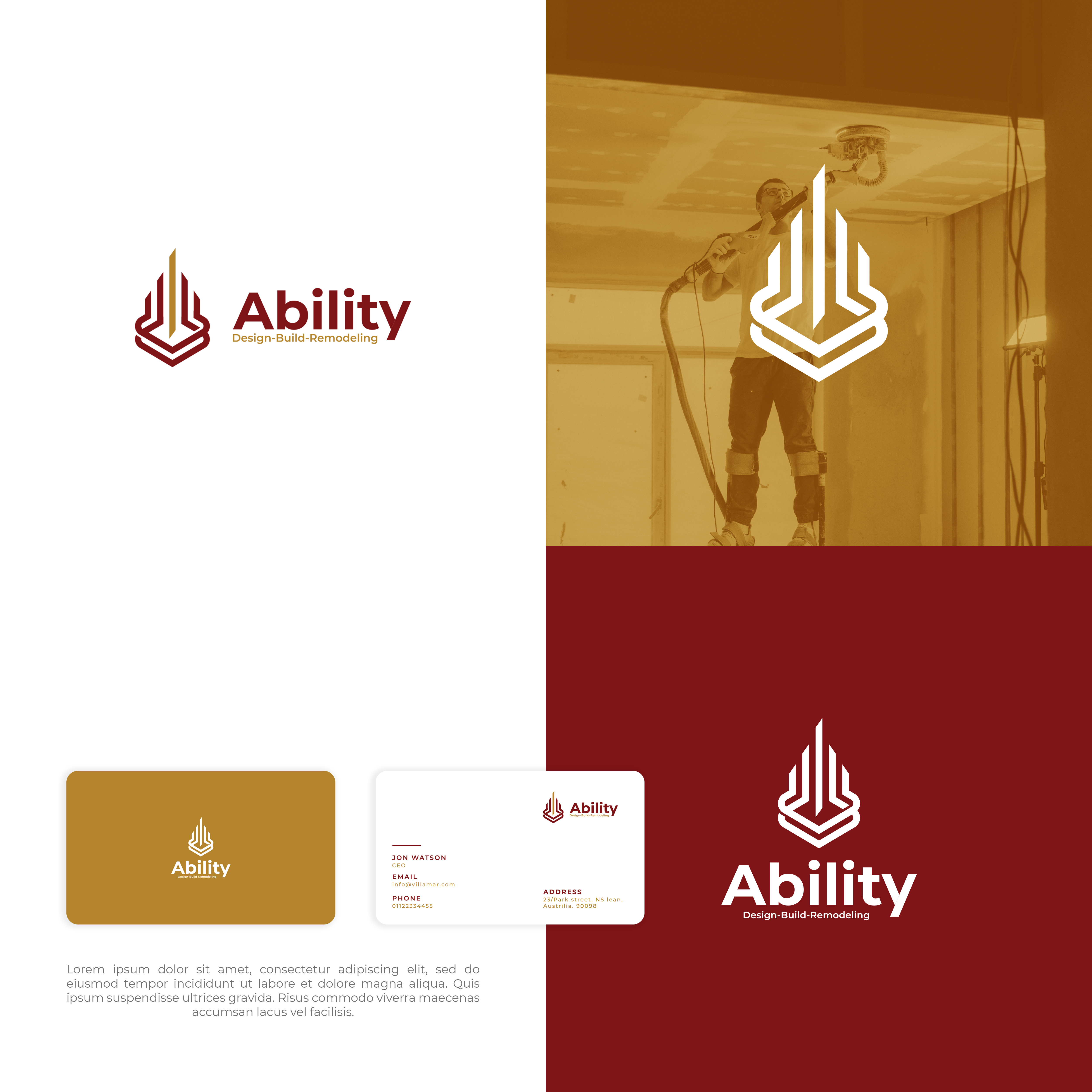 Diseño de Logo por vramar.roy para ABILITY REMODELING | Diseño #29463170