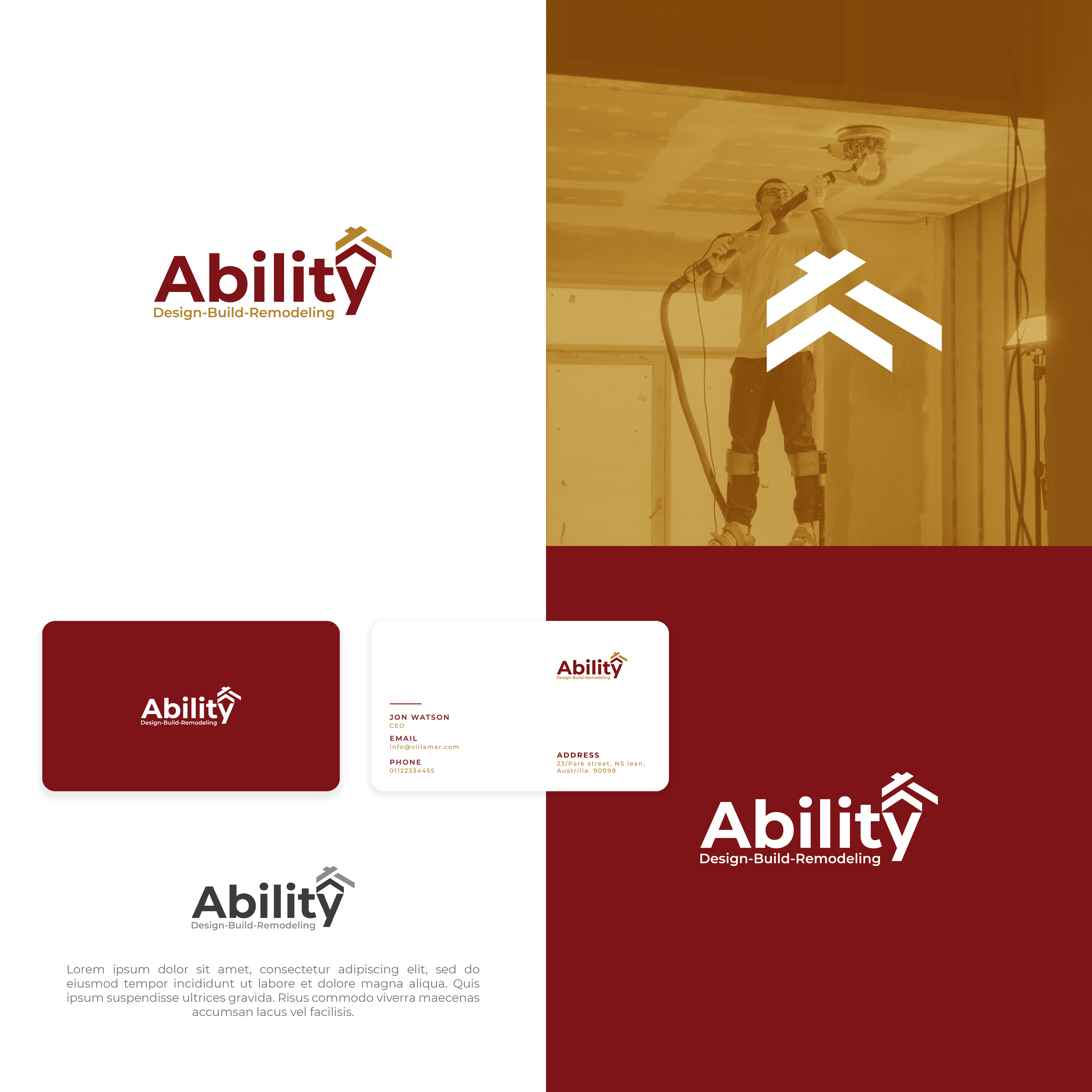 Logo Design by vramar.roy for ABILITY REMODELING | Design #29463256