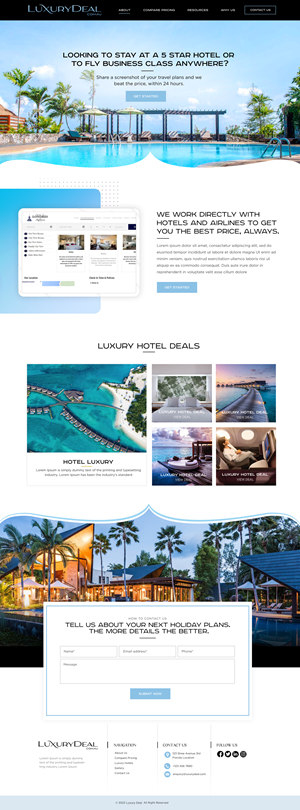 Diseño Web por Blue Sparrow para este proyecto | Diseño: #29455566