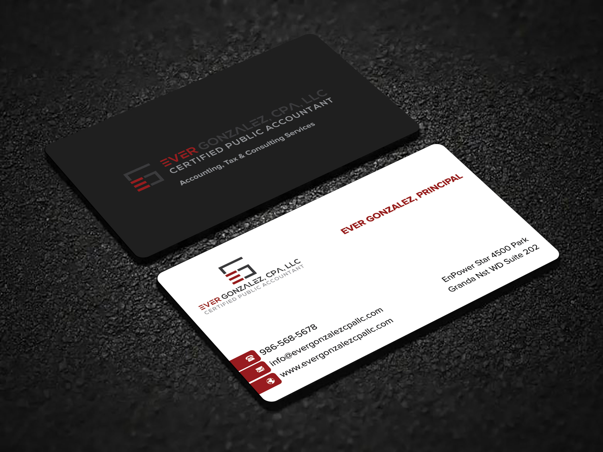 Business Card Design by sadikul islam for Ever Gonzalez, CPA, LLC | Design #29472506
