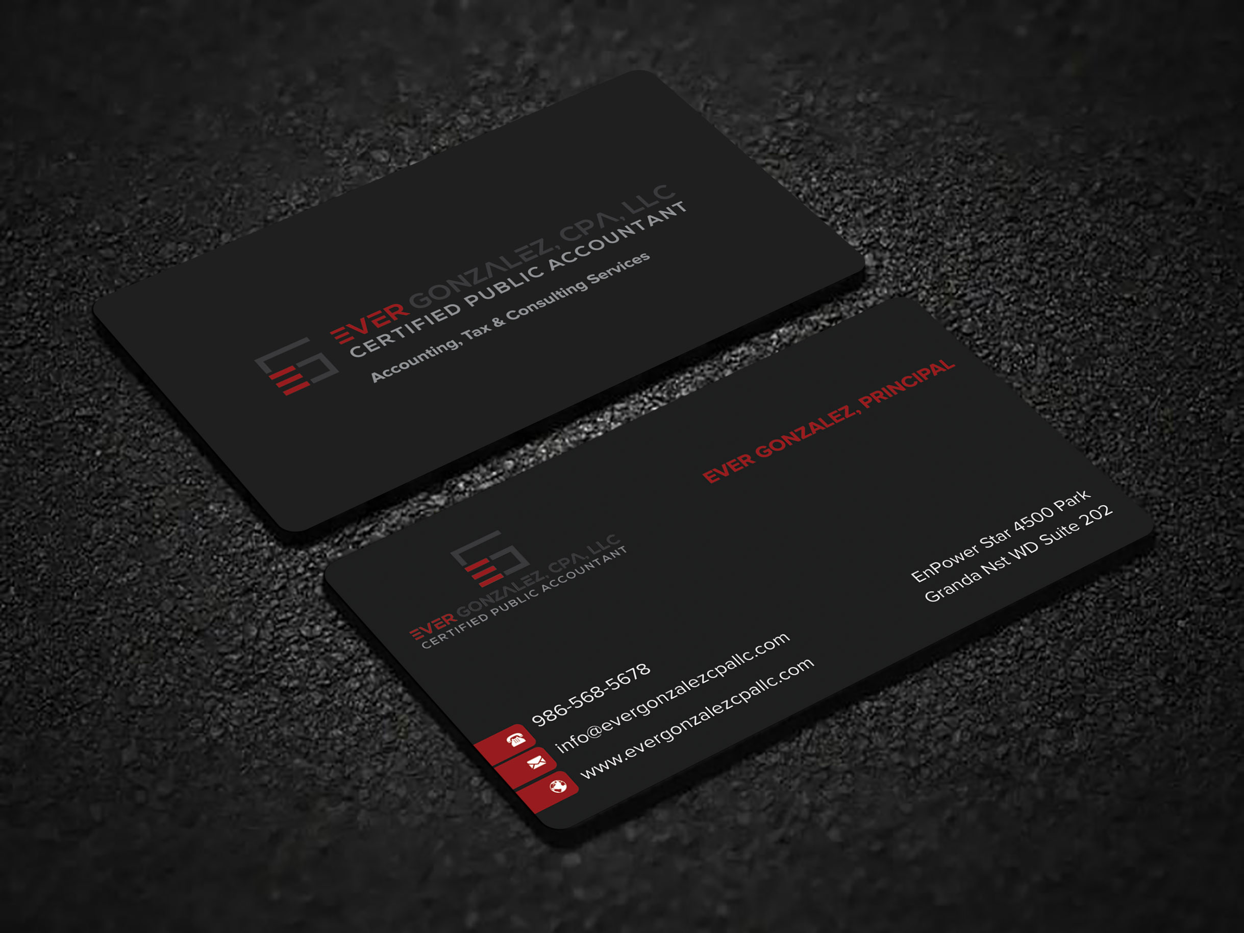 Business Card Design by sadikul islam for Ever Gonzalez, CPA, LLC | Design #29472520