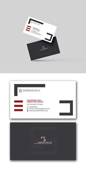 Business Card Design by Design Motion for Ever Gonzalez, CPA, LLC | Design: #29460880
