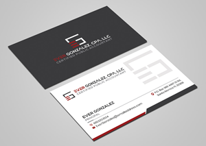 Design de Carte de Visite par Sandaruwan pour Ever Gonzalez, CPA, LLC | Design #29454881