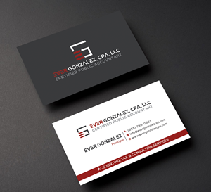 Business Card Design by Creative Moon Design for Ever Gonzalez, CPA, LLC | Design: #29456150