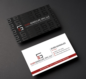 Business Card Design by Creative Moon Design for Ever Gonzalez, CPA, LLC | Design: #29456151