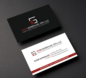 Business Card Design by Creative Moon Design for Ever Gonzalez, CPA, LLC | Design: #29456152