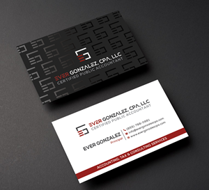 Business Card Design by Creative Moon Design for Ever Gonzalez, CPA, LLC | Design: #29456153