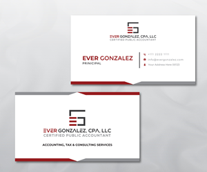 Business Card Design by NedalShaham for Ever Gonzalez, CPA, LLC | Design: #29459299