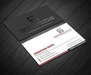 Business Card Design by jasmeen1975 for Ever Gonzalez, CPA, LLC | Design: #29451222