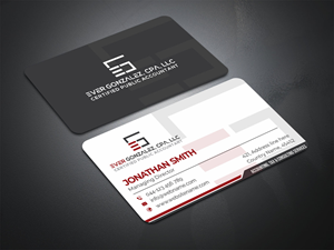 Business Card Design by jasmeen1975 for Ever Gonzalez, CPA, LLC | Design: #29451305
