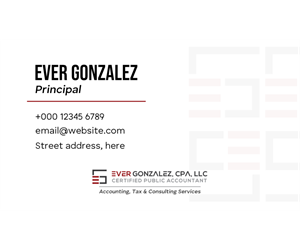 Business Card Design by dinorahadhyan for Ever Gonzalez, CPA, LLC | Design: #29451345