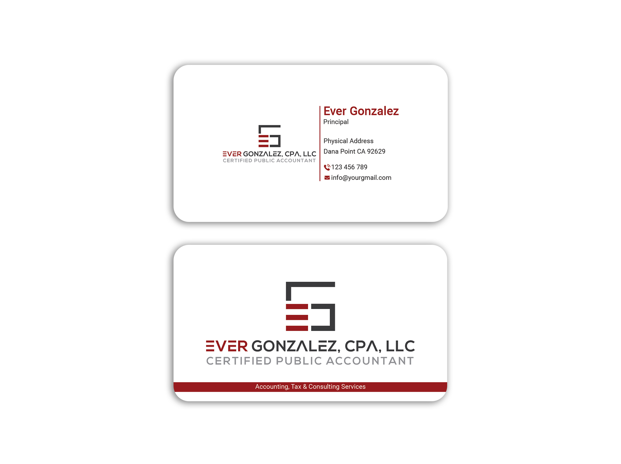 Visitenkarten-Design von Expert Bappy für Ever Gonzalez, CPA, LLC | Design #29456743