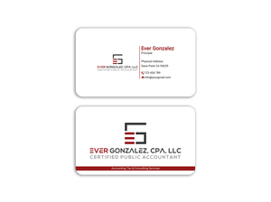 Business Card Design by Expert Bappy for Ever Gonzalez, CPA, LLC | Design: #29456743