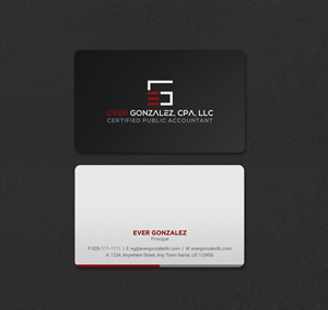 Business Card Design by INDIAN_Ashok for Ever Gonzalez, CPA, LLC | Design: #29453322