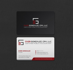 Business Card Design by INDIAN_Ashok for Ever Gonzalez, CPA, LLC | Design: #29453323