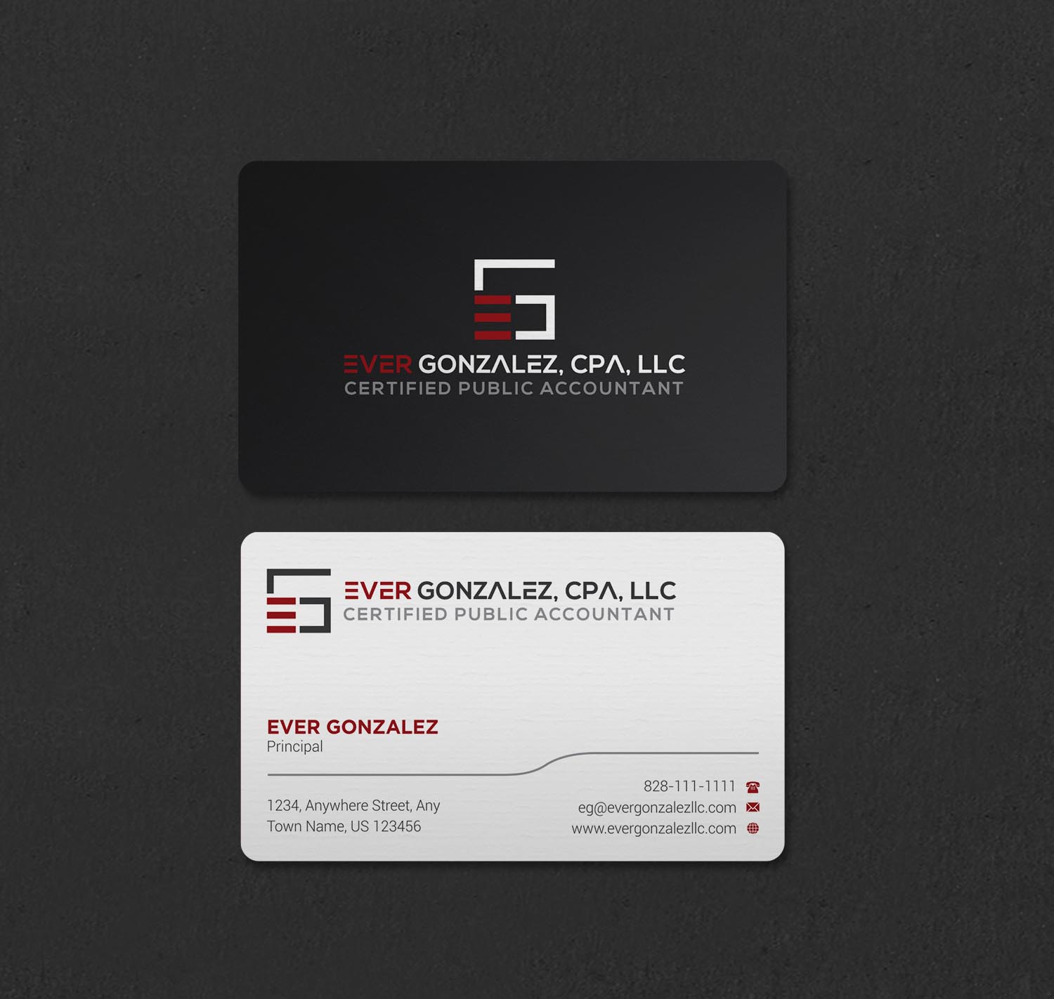 Business Card Design by INDIAN_Ashok for Ever Gonzalez, CPA, LLC | Design #29453326