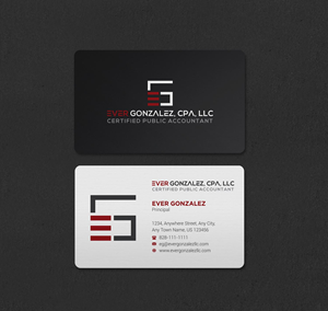 Business Card Design by INDIAN_Ashok for Ever Gonzalez, CPA, LLC | Design: #29453328