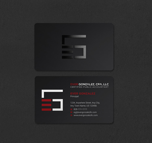 Business Card Design by INDIAN_Ashok for Ever Gonzalez, CPA, LLC | Design: #29453331