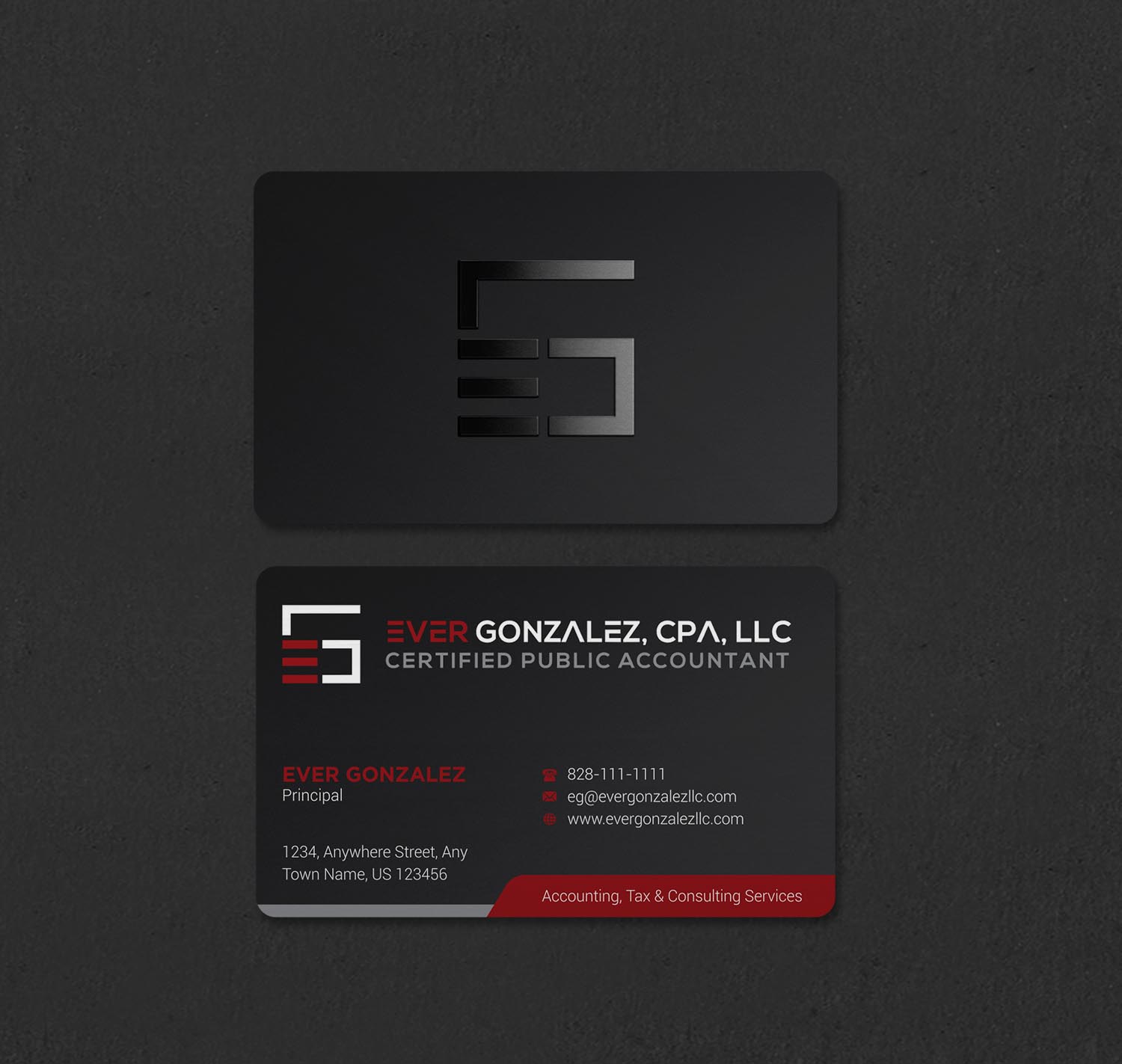 Business Card Design by INDIAN_Ashok for Ever Gonzalez, CPA, LLC | Design #29453338
