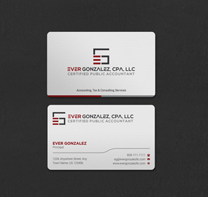 Business Card Design by INDIAN_Ashok for Ever Gonzalez, CPA, LLC | Design: #29453347