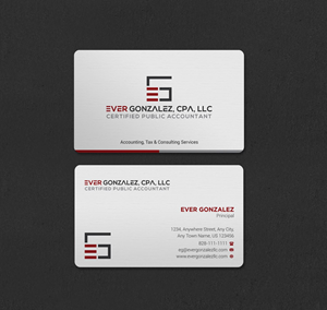 Business Card Design by INDIAN_Ashok for Ever Gonzalez, CPA, LLC | Design: #29453351