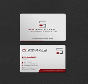 Business Card Design by INDIAN_Ashok for Ever Gonzalez, CPA, LLC | Design: #29453353