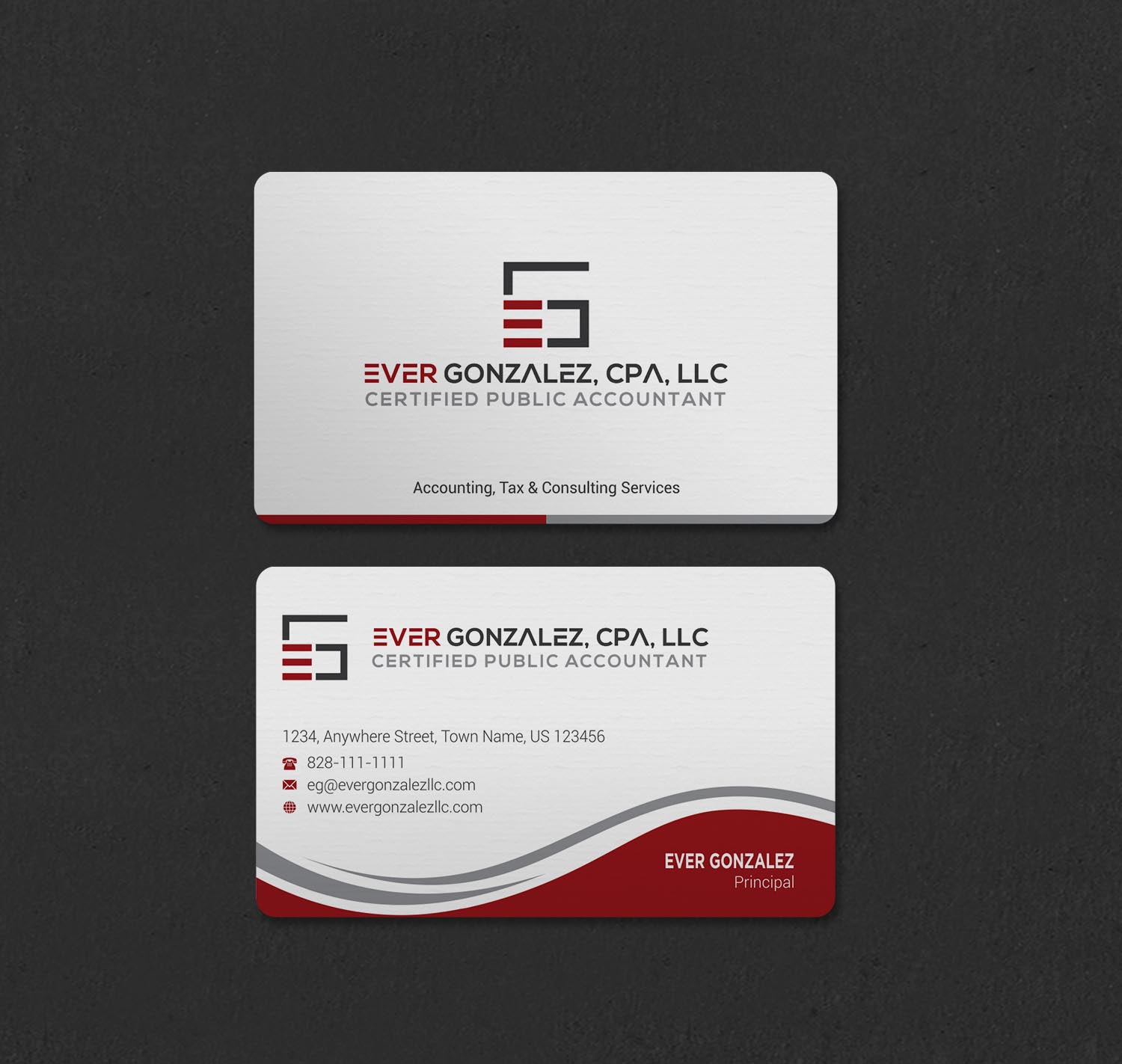 Business Card Design by INDIAN_Ashok for Ever Gonzalez, CPA, LLC | Design #29453354