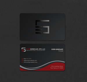 Business Card Design by INDIAN_Ashok for Ever Gonzalez, CPA, LLC | Design: #29463308