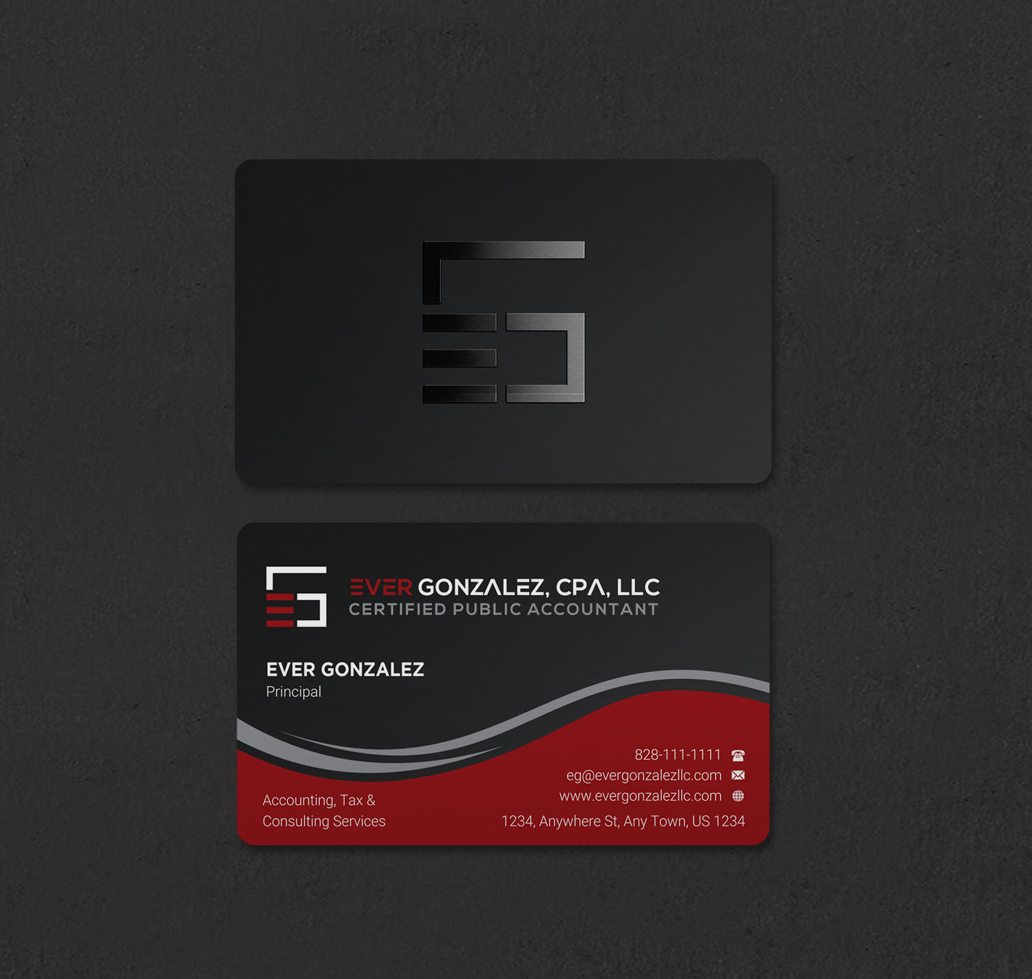 Business Card Design by INDIAN_Ashok for Ever Gonzalez, CPA, LLC | Design #29473207