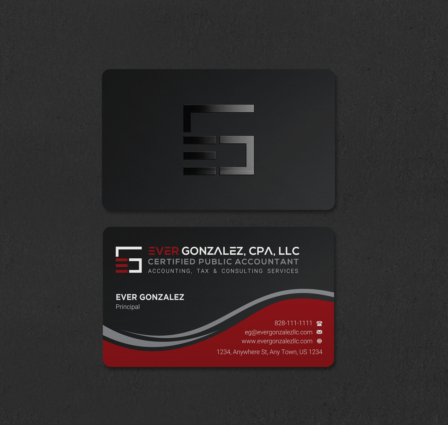 Business Card Design by INDIAN_Ashok for Ever Gonzalez, CPA, LLC | Design #29473208