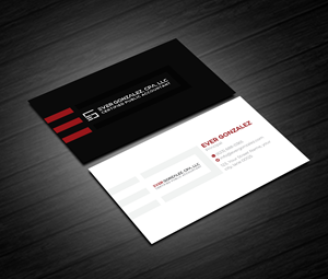 Design de Carte de Visite par artbitin pour Ever Gonzalez, CPA, LLC | Design #29453731