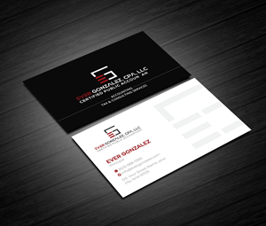 Business Card Design by artbitin for Ever Gonzalez, CPA, LLC | Design: #29453735