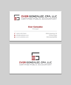 Business Card Design by Shahin Hossen for Ever Gonzalez, CPA, LLC | Design: #29453851